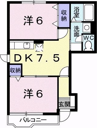 ファー　イースト（101） 間取り図画像