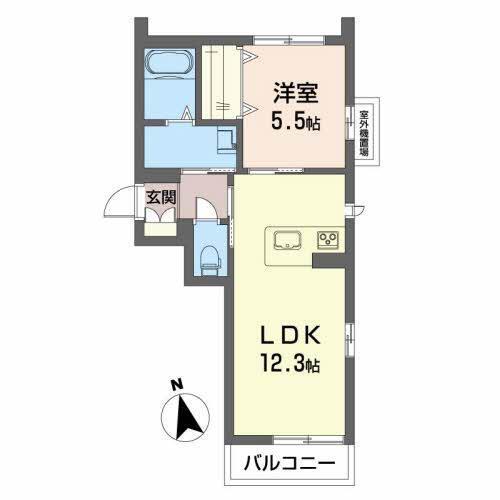 ベレオ助任橋（301） 間取り図画像