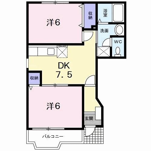ハイツ　ロジュマンＢ（101） 間取り図画像