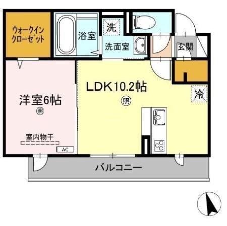 ジャスミンＨＹＭ Ⅱ（203） 間取り図画像
