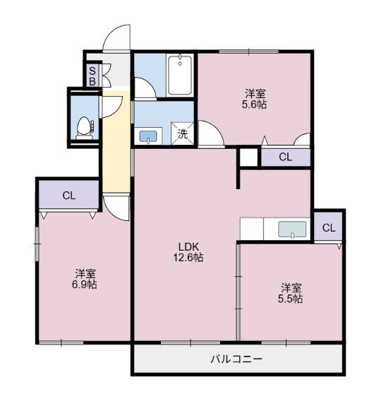 シャーメゾンコンド（101） 間取り図画像