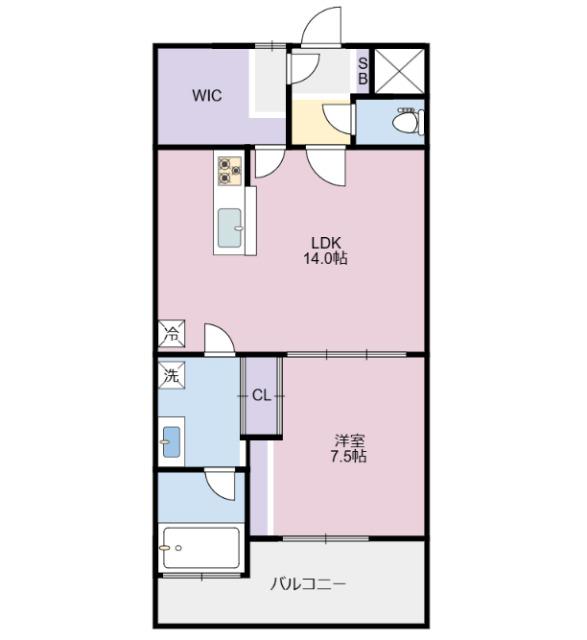 ココクリスタル松茂（203） 間取り図画像