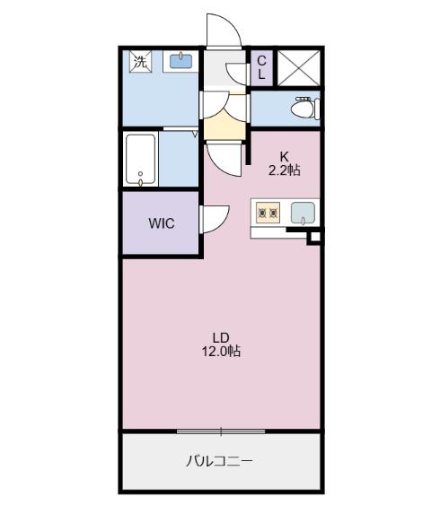 B．B（ビードットビー）（102） 間取り図画像