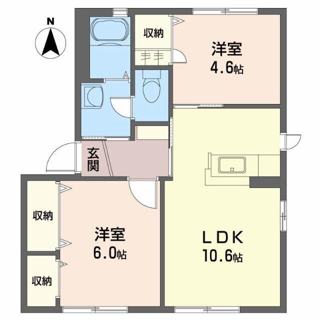 シャーメゾン藍住（D-110） 間取り図画像