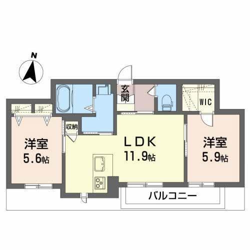ベレオ名東（202） 間取り図画像