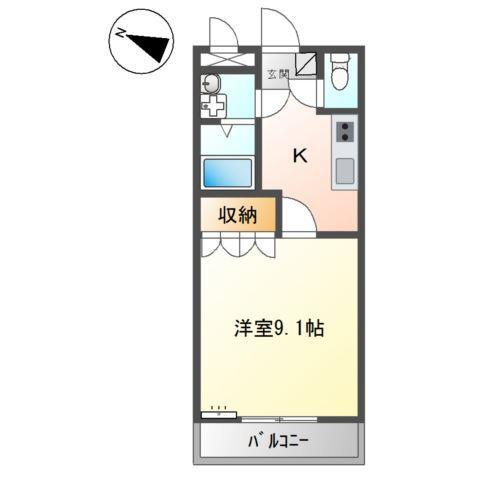 カームヒル 間取り図画像