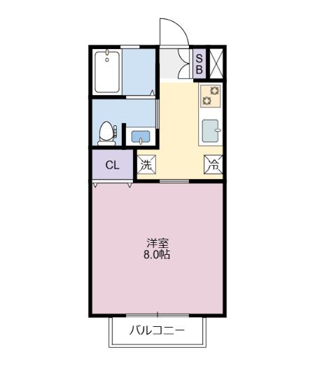 ＲＯＯＭ ＯＮＥ（f） 間取り図画像