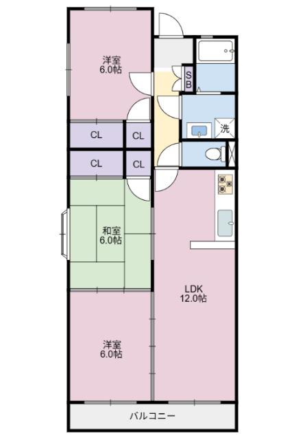 ハイメゾン北島（301） 間取り図画像