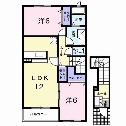 メゾン・ラ・フォンテーヌ（203） 間取り図画像