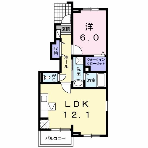 フィオーレ篠原（101） 間取り図画像