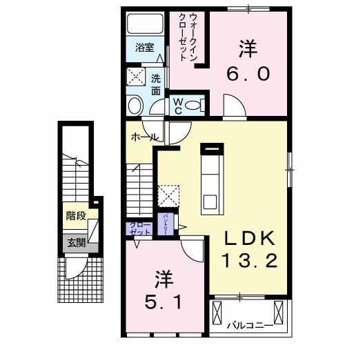 ルミナス名東　Ⅲ（203） 間取り図画像