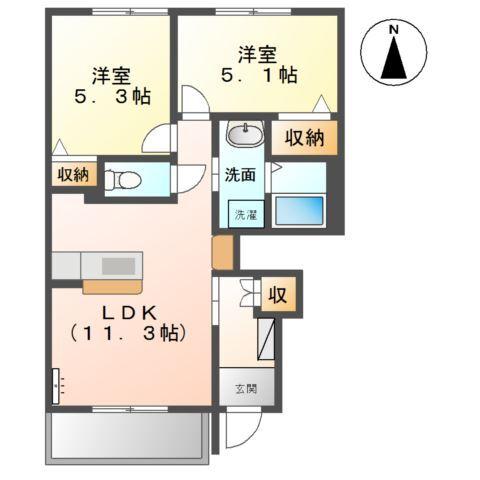 カネイコート日開野 間取り図画像