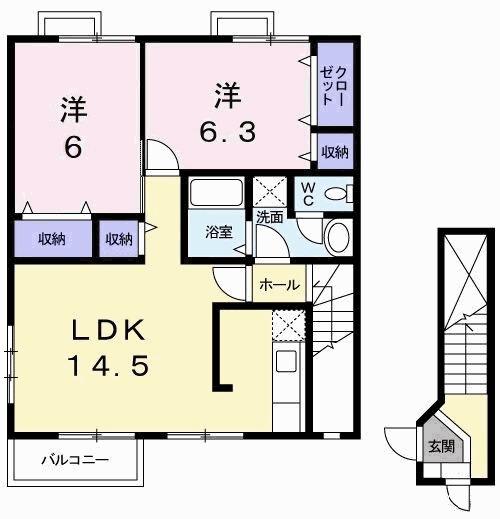 シーサイドパークＡ（201） 間取り図画像