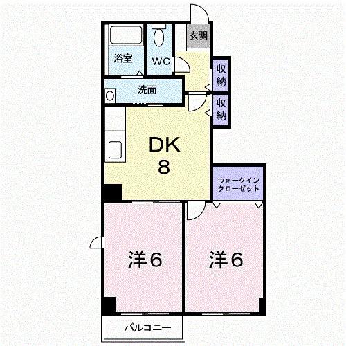 グリーンリーフ　Ｃ（102） 間取り図画像