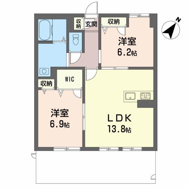 ＲＵＳＨＥＲＩＯ（101） 間取り図画像