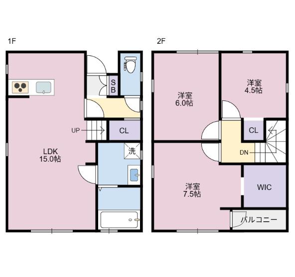 フィットセル ソレイユ（A） 間取り図画像