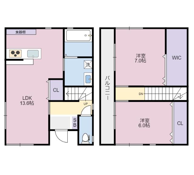 ティエドゥール新浜（A） 間取り図画像