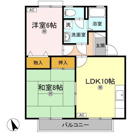 マリレーヴ内浜（205） 間取り図画像