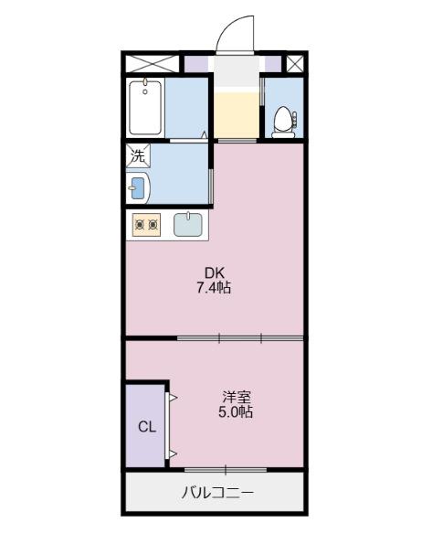 ピース・アシュリー B（303） 間取り図画像