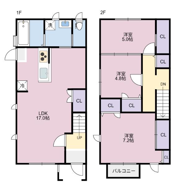 Grace Court 佐古（A-1） 間取り図画像