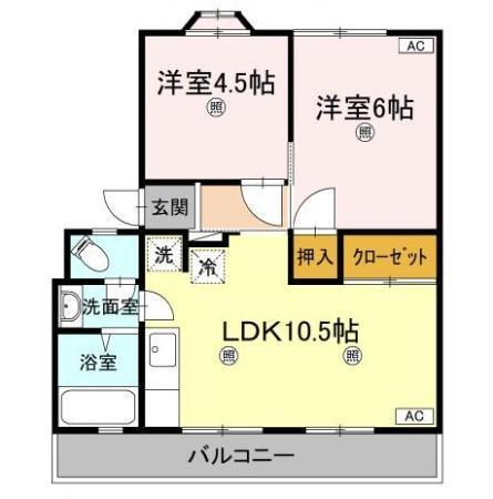 森ビル（203） 間取り図画像