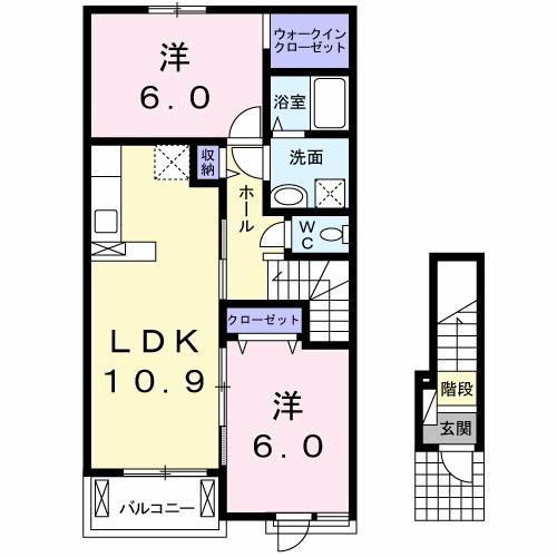 シエル・エトワレ　　Ⅰ（202） 間取り図画像