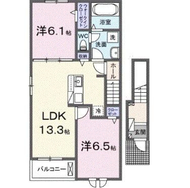 グランシャリオ２（201） 間取り図画像