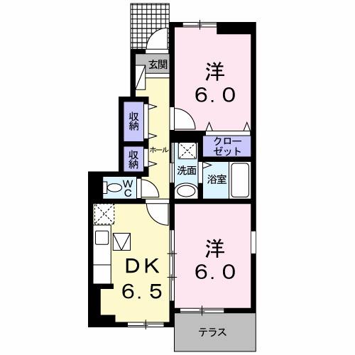 ストロベリーガーデンＢ（101） 間取り図画像