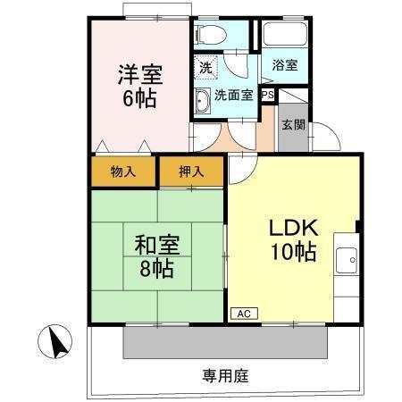マリレーヴ内浜（105） 間取り図画像