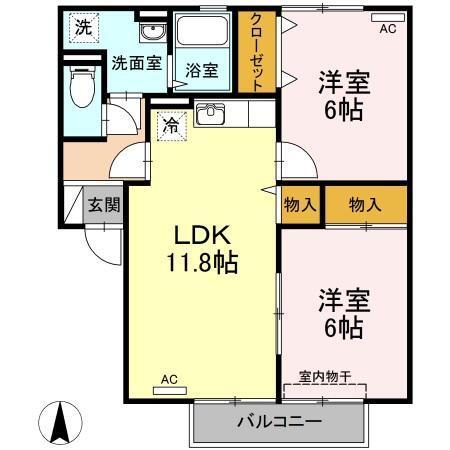 ファミール千鳥ヶ浜（102） 間取り図画像