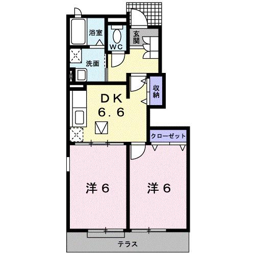 モーント　シャイン　Ａ（103） 間取り図画像