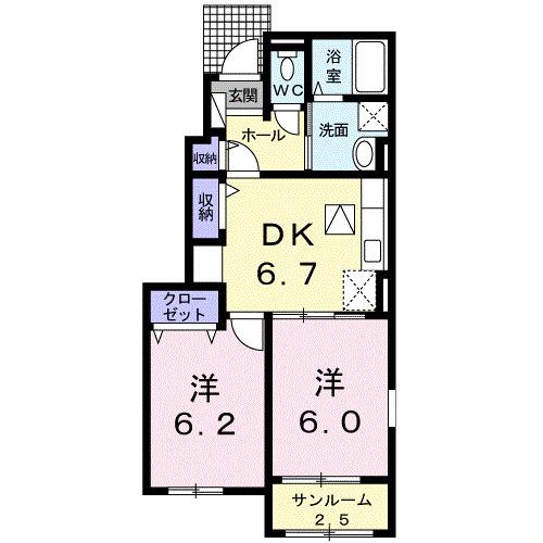アン・ドゥ・トロワ　Ⅲｅ（101） 間取り図画像