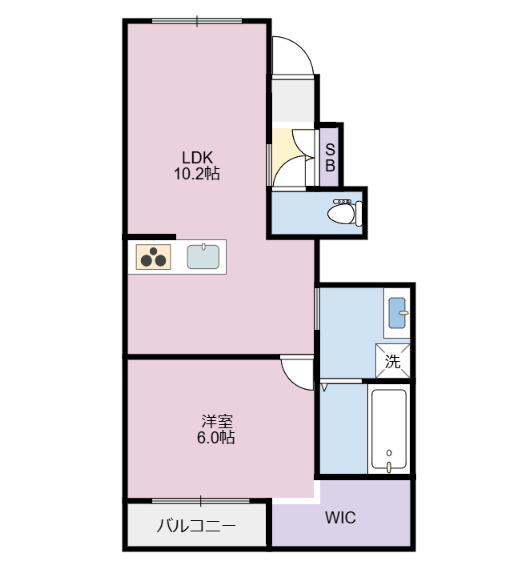 LiveStyle8A（102） 間取り図画像
