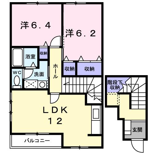メゾン　パサニアＡ（202） 間取り図画像