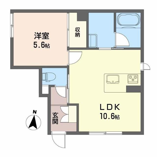 南田宮レジデンス（101） 間取り図画像