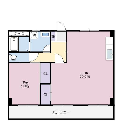 ヴィラ・アンソレイエ藍住（602） 間取り図画像