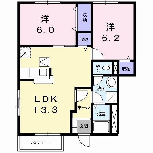 ブル−スカイＣ（101） 間取り図画像