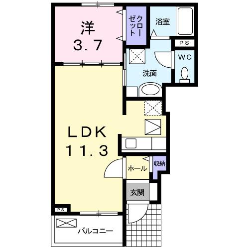 カリーノ・デフィー（102） 間取り図画像