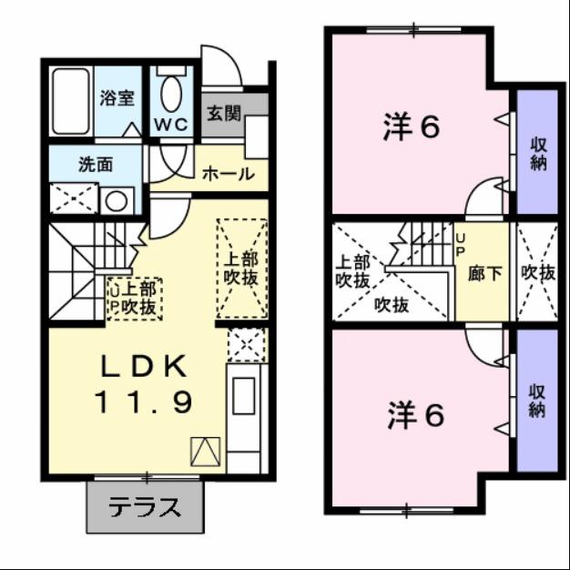 ビレッジあいＣ（103） 間取り図画像