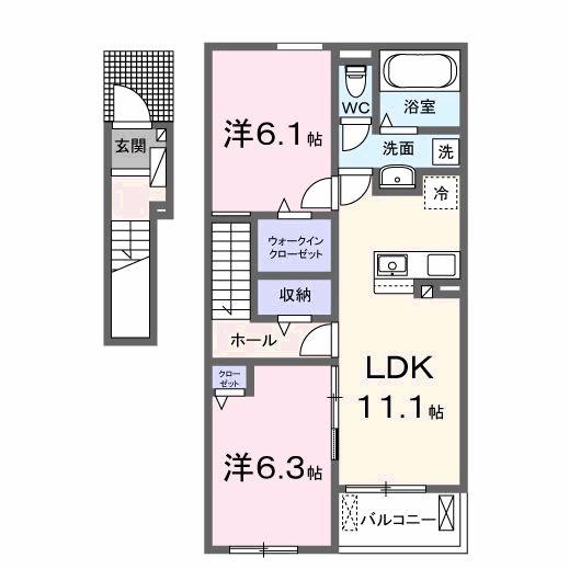 アルシャムス　Ⅰ（203） 間取り図画像