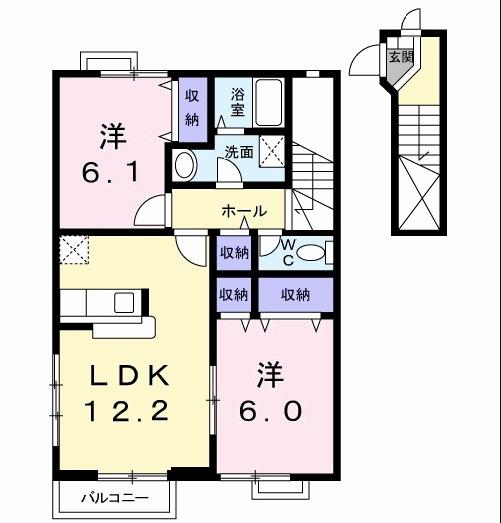 ラフィナート　エスパシオ　Ａ（203） 間取り図画像