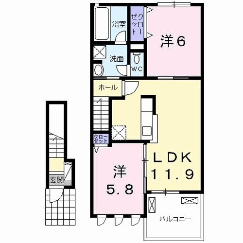 プルミエ　Ⅱ（203） 間取り図画像