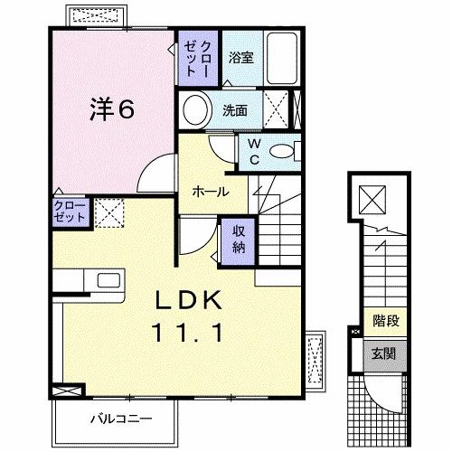 カリーノ・デフィー（202） 間取り図画像