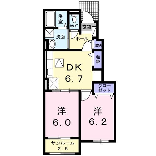 アン・ドゥ・トロワ　Ⅲｅ（103） 間取り図画像