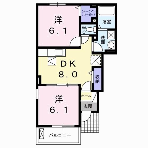 アヴォンリー　Ⅰ（101） 間取り図画像