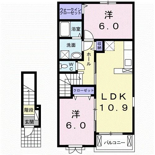 リュミエール・ヴィラⅡ（205） 間取り図画像