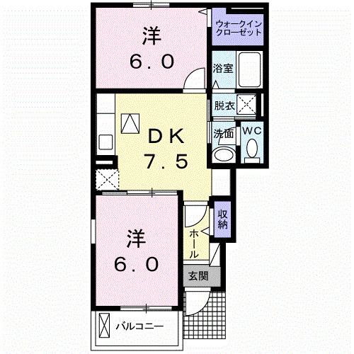 グランデ　成長　Ｂ（101） 間取り図画像