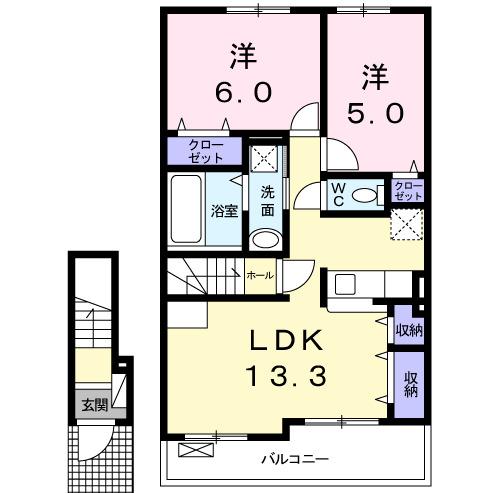 メイプレーヌ　Ｇ（202） 間取り図画像