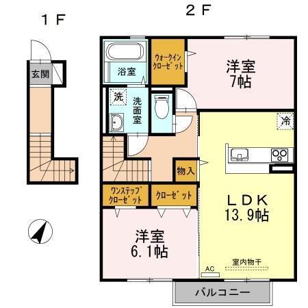ヴェルドミール（202） 間取り図画像