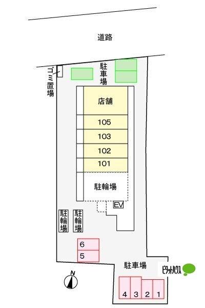 グランクリュ佐古　ＷＥＳＴ（105） 駐車場